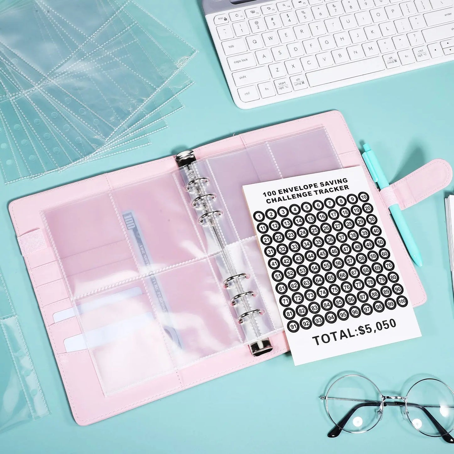 Livret d'économie de 100 enveloppes