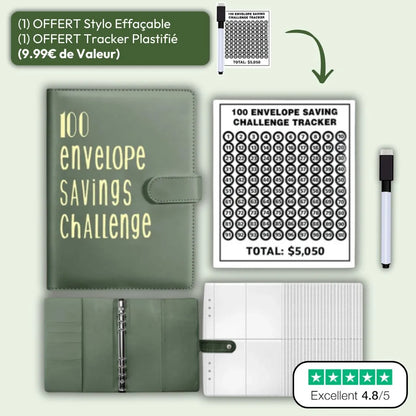 Livret d'économie de 100 enveloppes